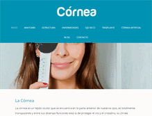 Tablet Screenshot of cornea.es